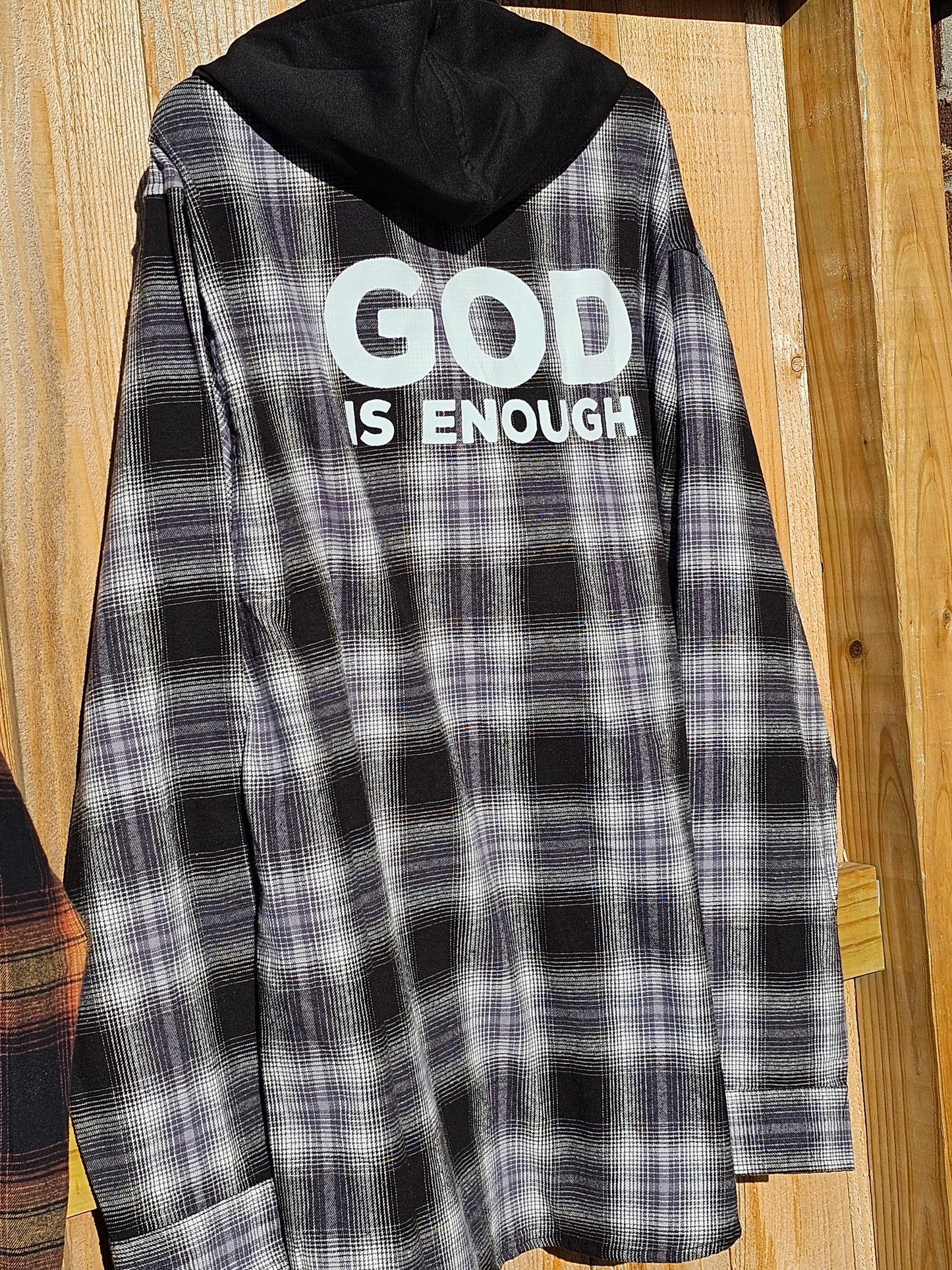 God is Enough Long Sleeve Flannel