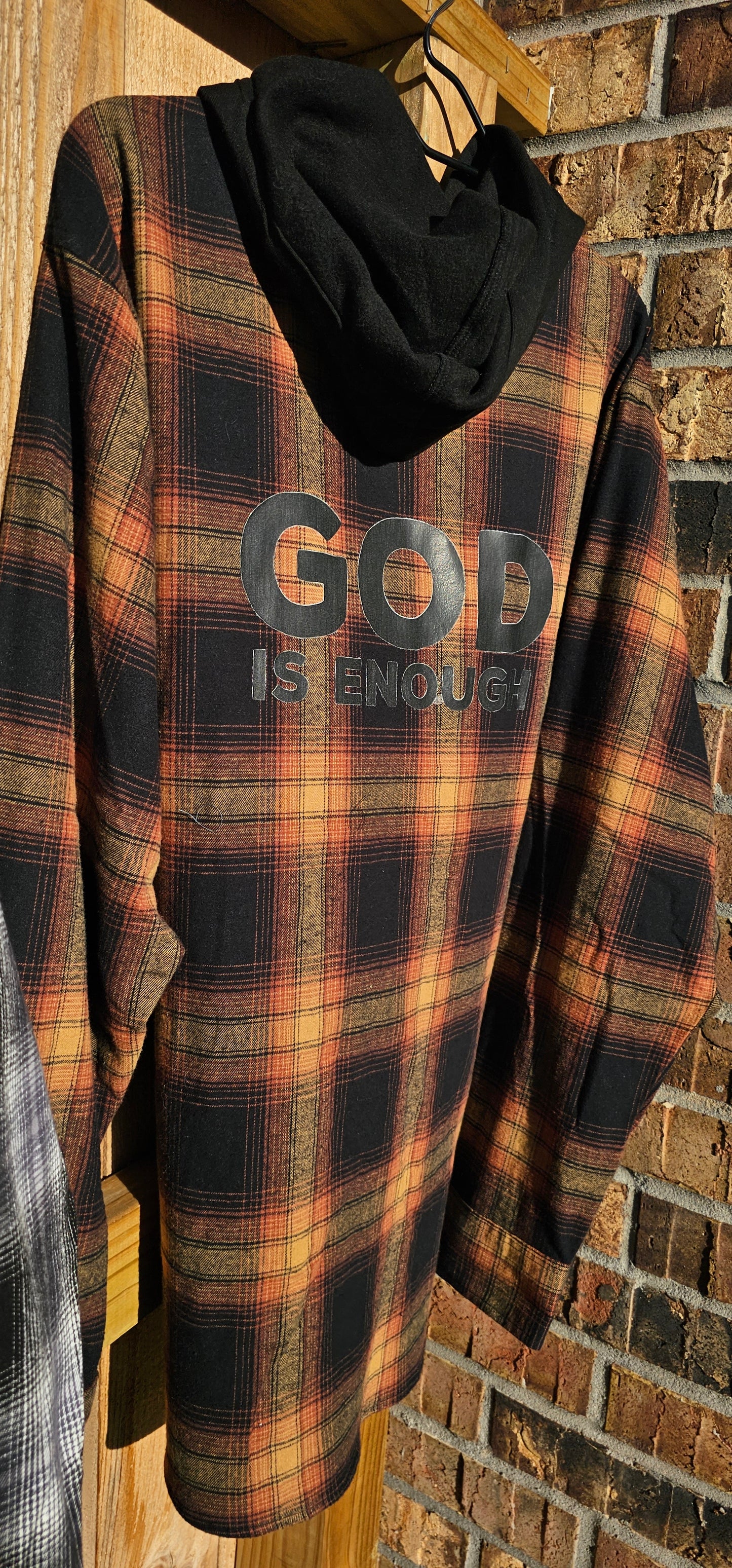 God is Enough Long Sleeve Flannel