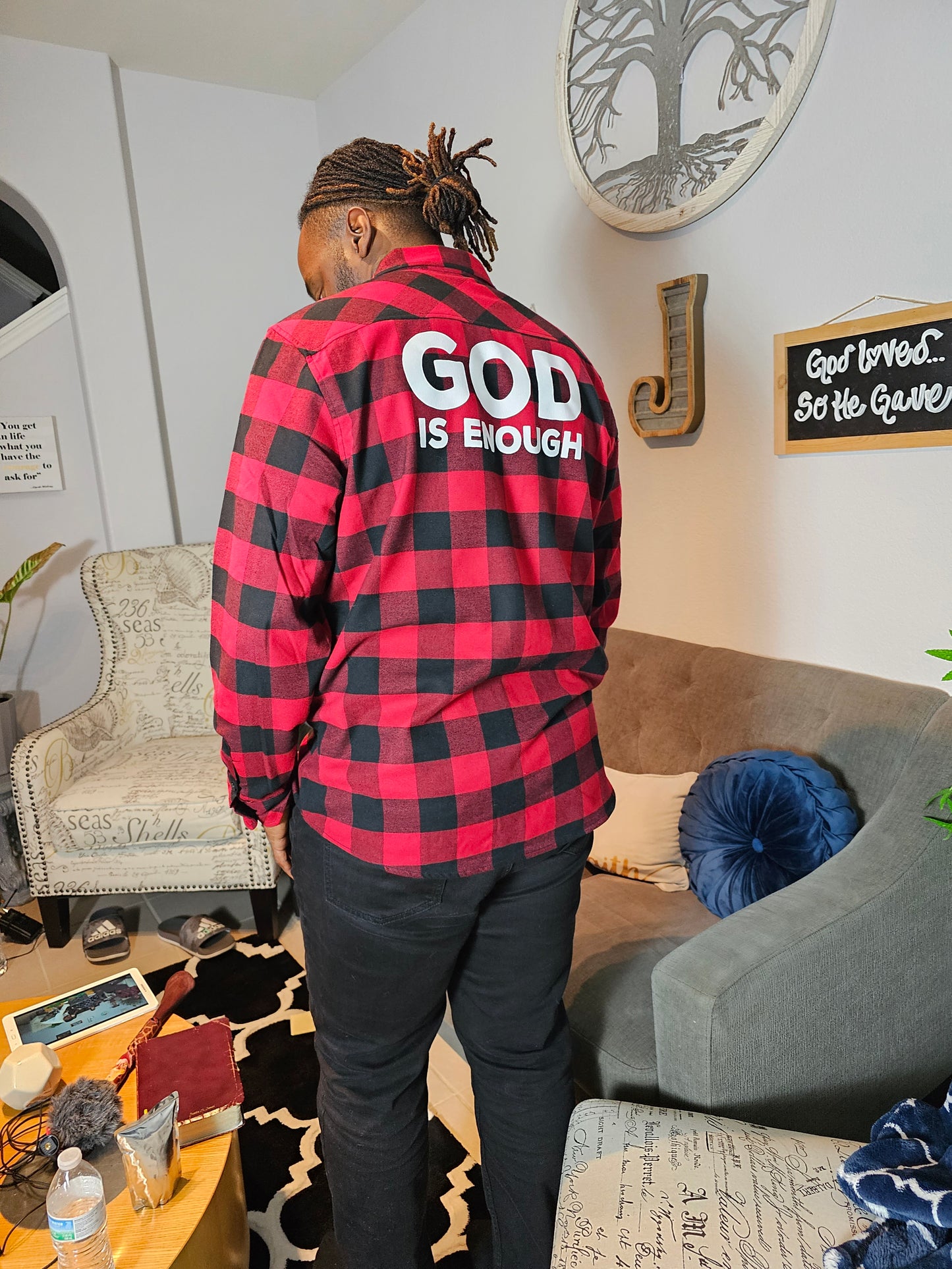 God is Enough Classic Flannel