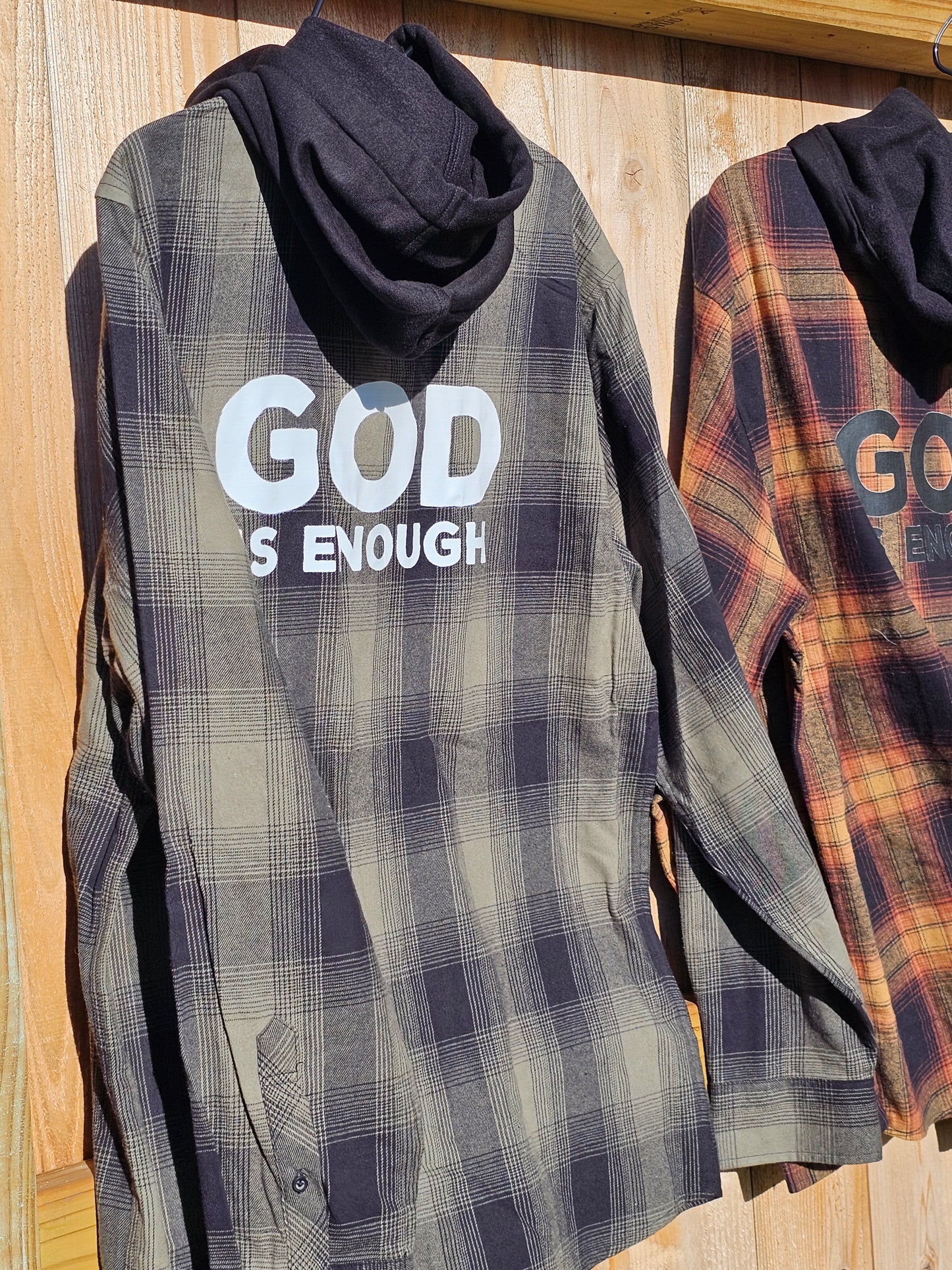 God is Enough Long Sleeve Flannel